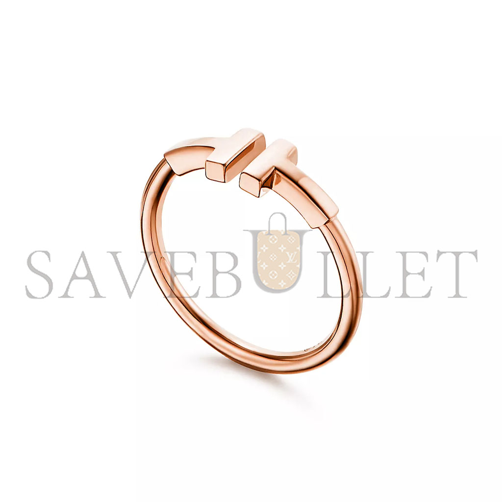 TIFFANY T WIRE RINGIN ROSE GOLD 60147375